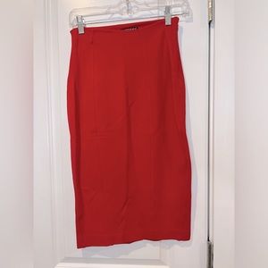Express Red Pencil Skirt